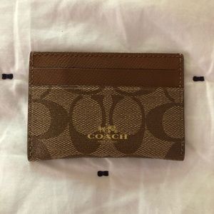 NWOT Coach Card Holder